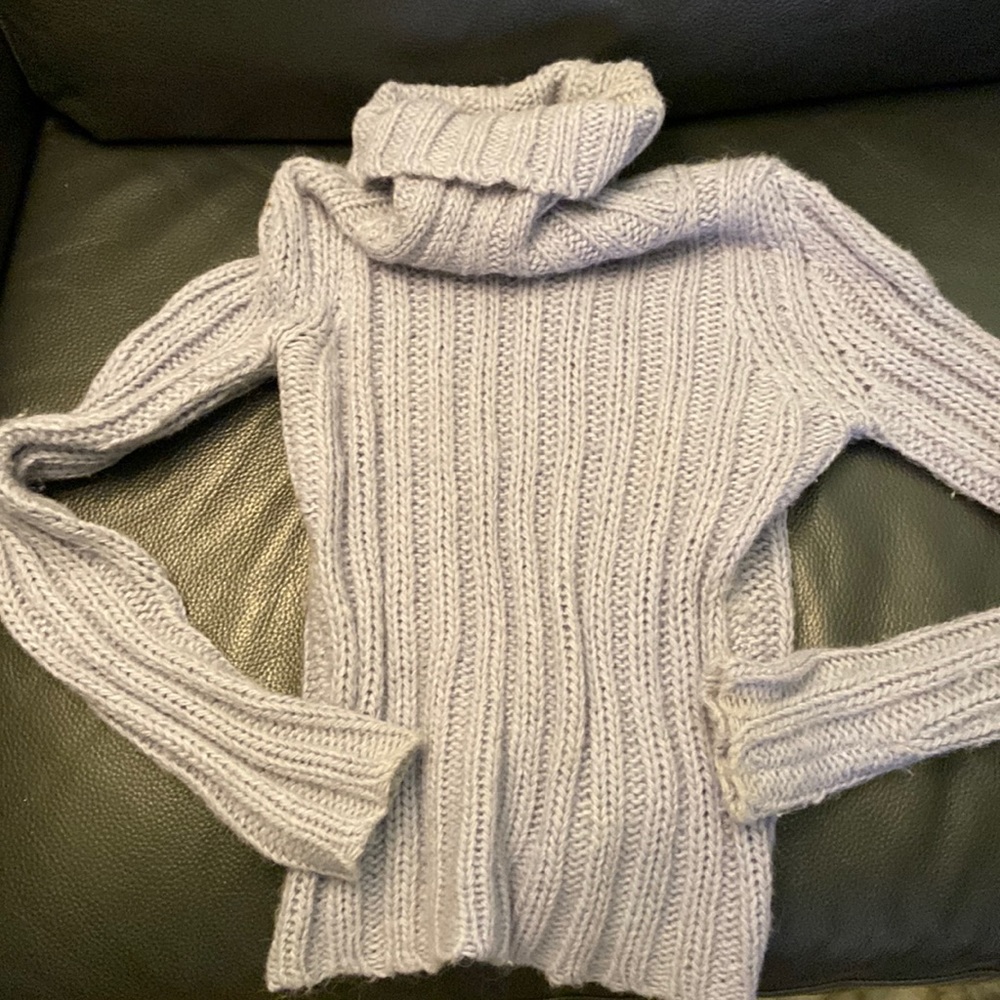French connection lite blue alpaca sweater